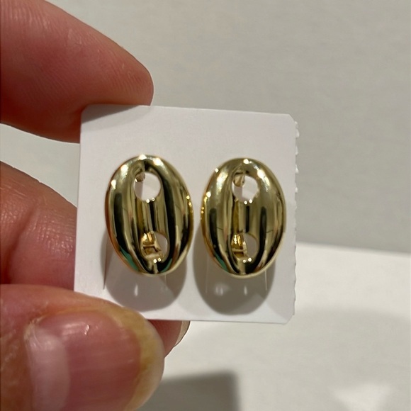 14k gold-plated earrings - Picture 1 of 2